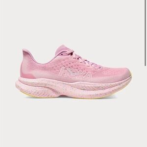 Worn once! Hoka Mach 6 pink twilight/lemonade